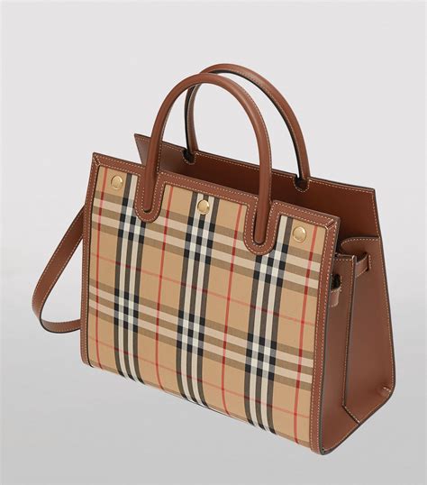 burberry check handbags|Burberry small vintage check bag.